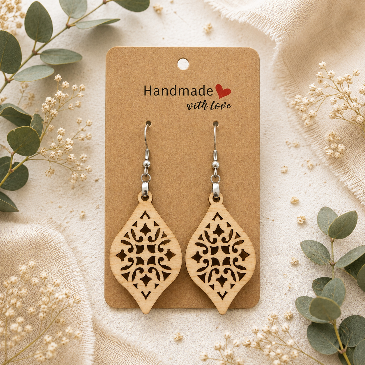 Carved Light | Artisan Wood Collection