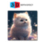 3D Lenticular Fridge Magnet of Cute Cat 2