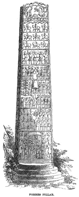 1861 drawing of Sueno's Stone