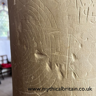 Maze graffito at Benington church Herts
