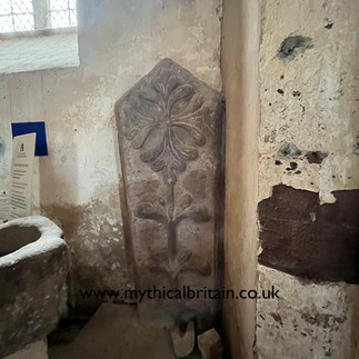 Remnants of a former life - the ruins of a dovecote are just visible in the brambles