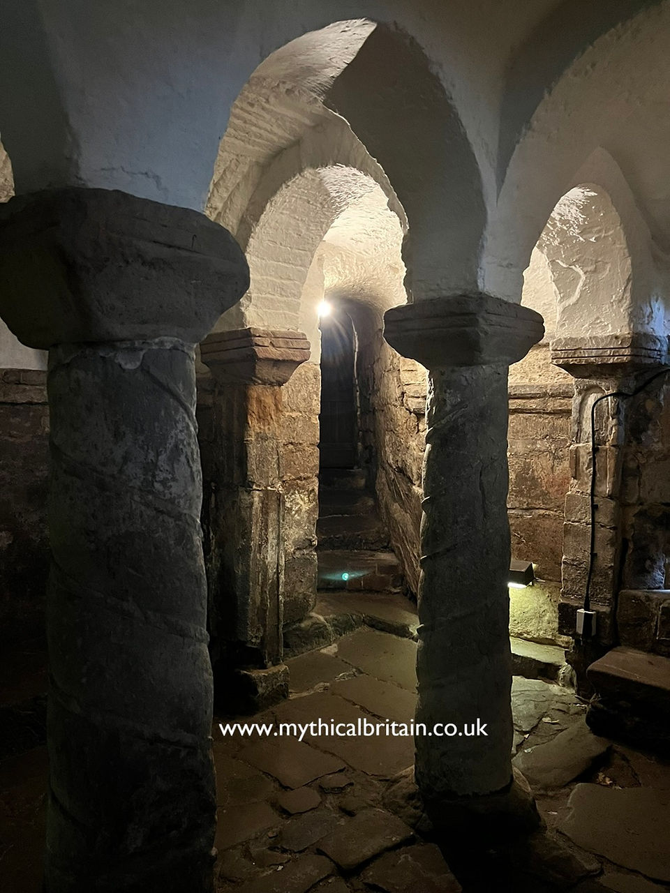 View from the crypt towards the entrance passage