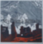 Sheriff Hutton Castle Linocut Print