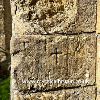 Medieval graffiti at Little Chishill Cambridgeshire