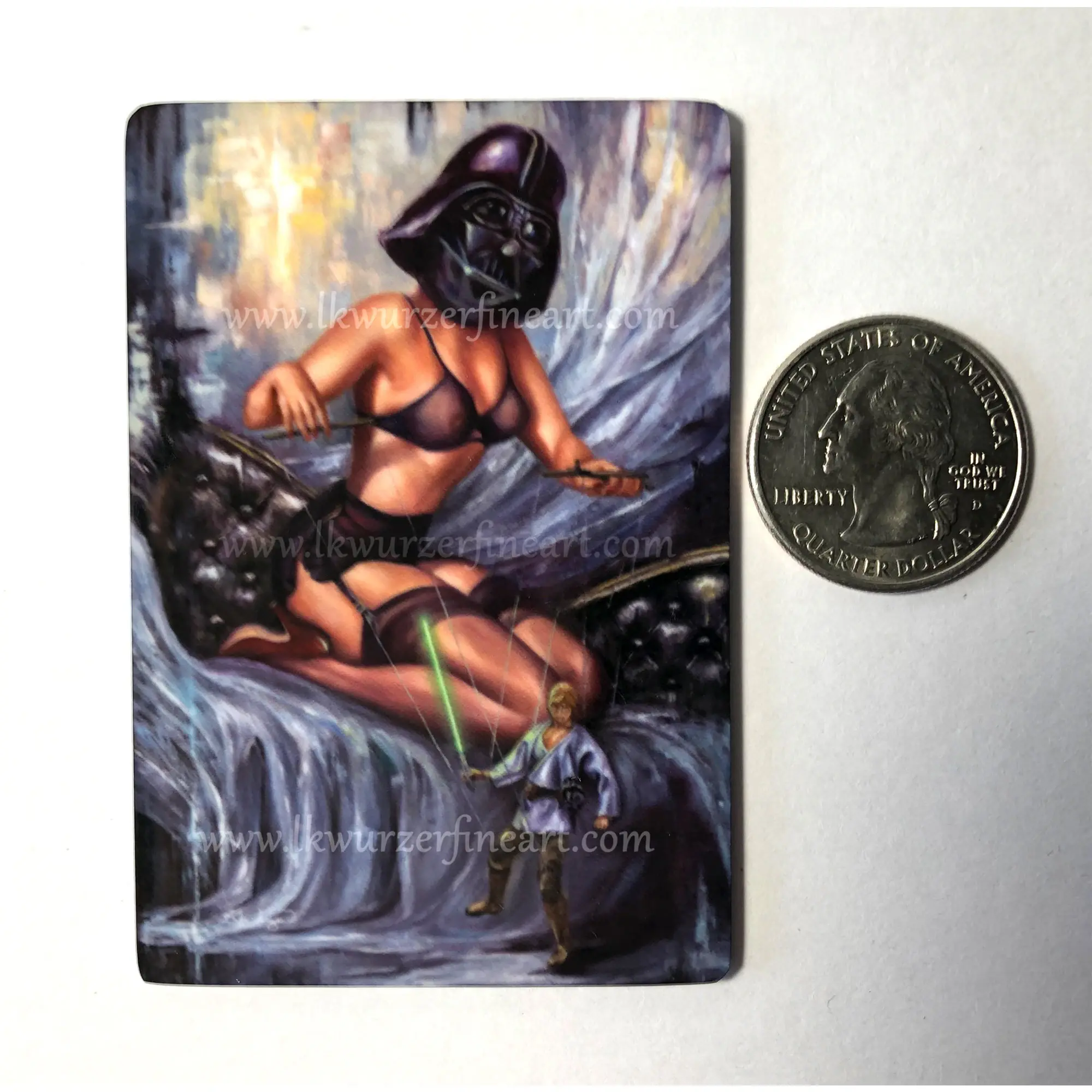 2"x3" Metal Art Refrigerator Magnet print of original artwork "Puppet Master" (2