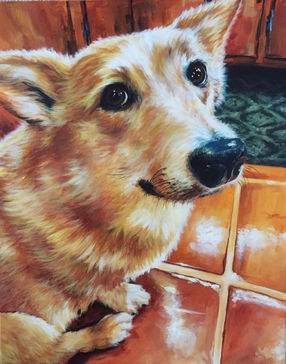 LK Wurzer Art, Animal painting, pet portrait, dog portrait