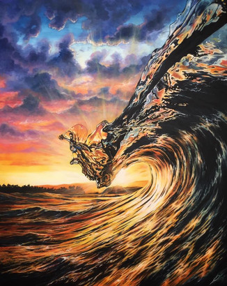 CLARITY, NATURE painting, LK Wurzer Art, water painting, wave painting