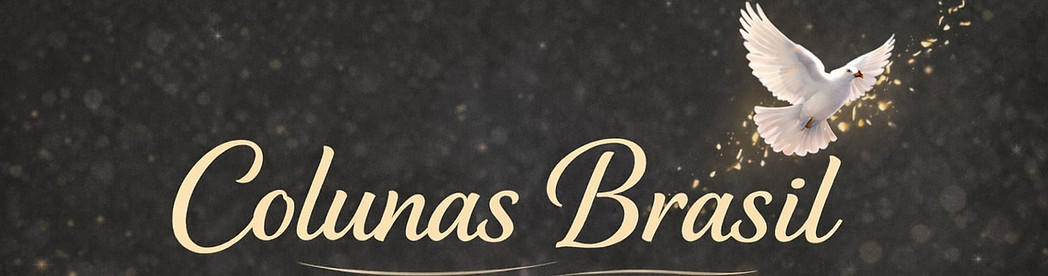 Capa para Blog Colunas Brasil, com imagem de um pombo branco voando para cima