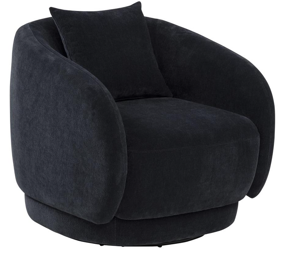 Thumbnail: ARNAUD CHENILLE UPHOLSTERED SWIVEL ACCENT CHAIR