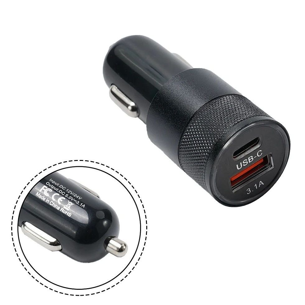 Miniatura: 1pc 66W USB Car Charger Quick Charge 3.0 USB Type C Fast Charging Phone Adapter 