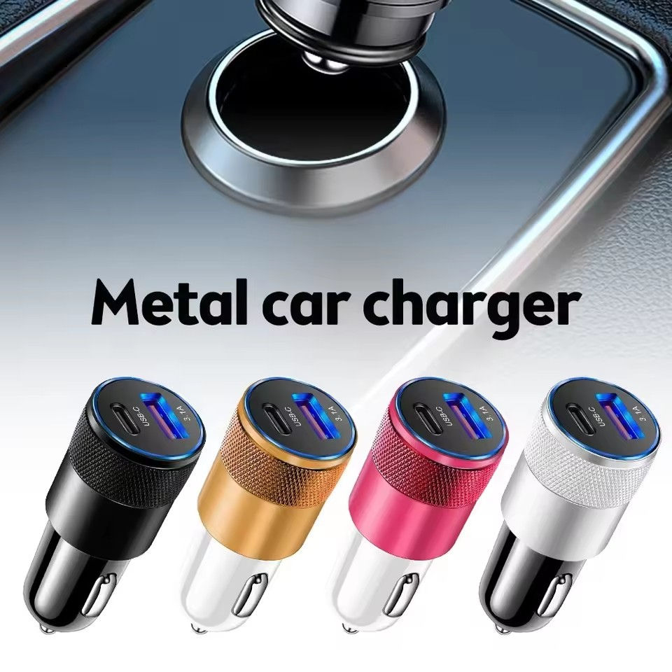 Miniatura: 66W USB Car Charger Quick Charge 3.0 USB Type C Fast Charging Phone Adapter For 