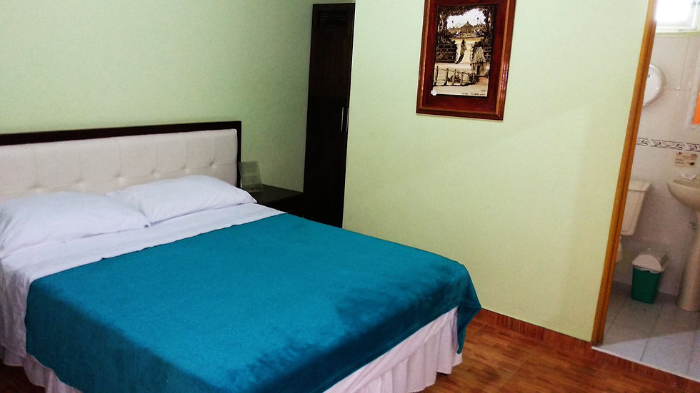 cama doble con aire