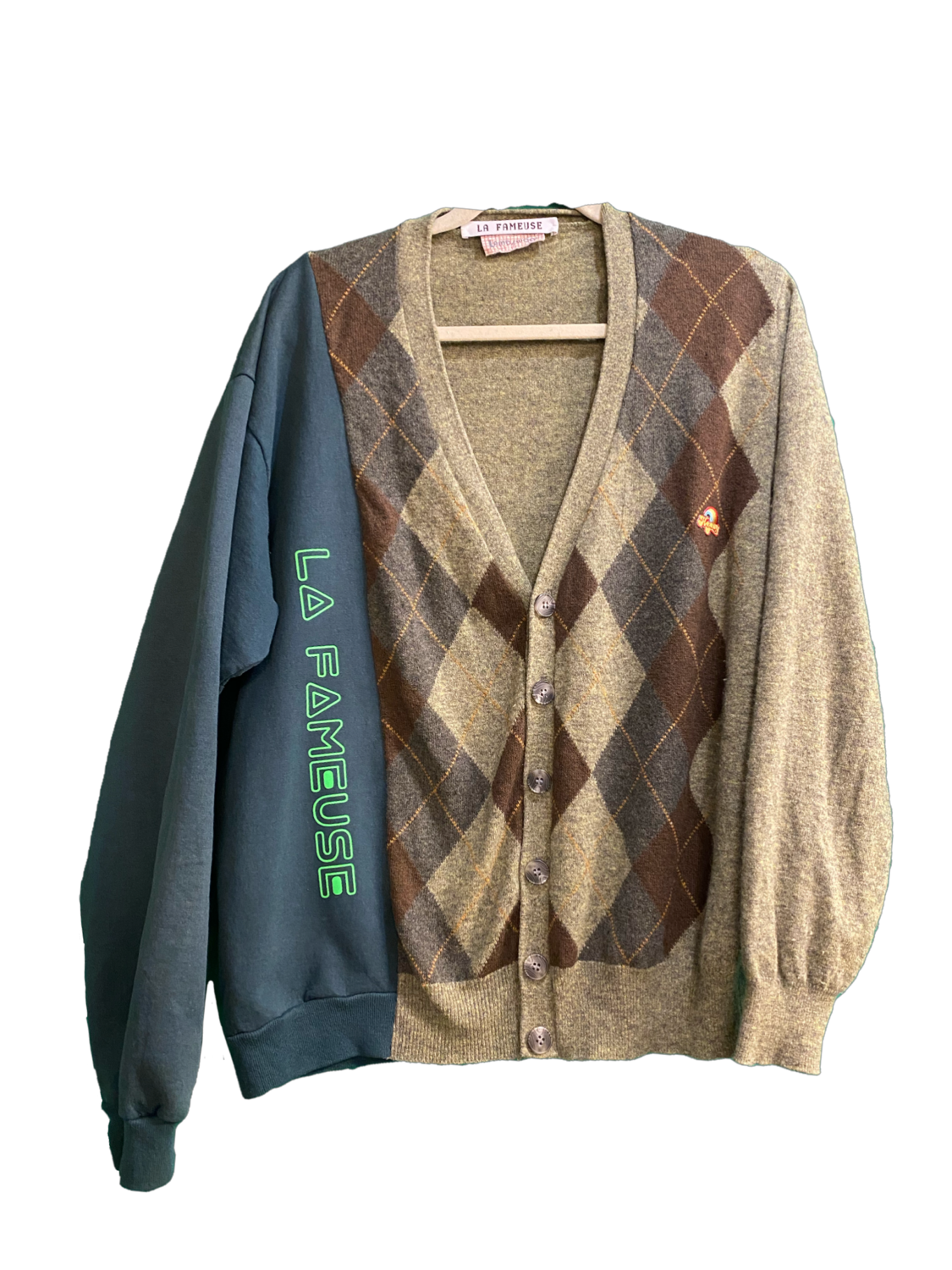 gilet jacquard & sweat