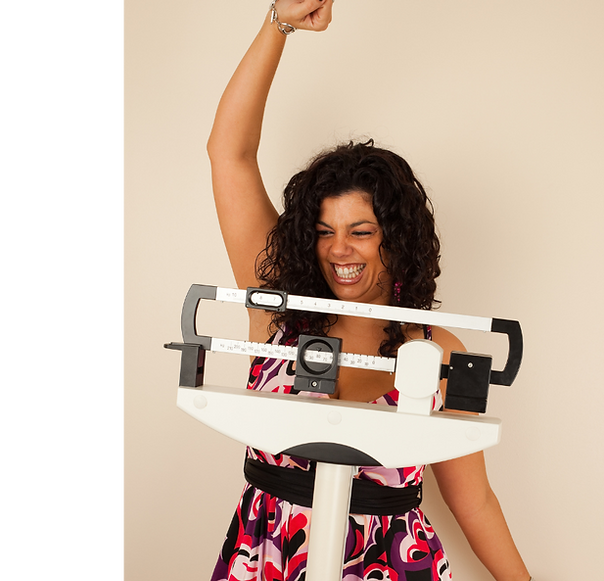Woman losing weight