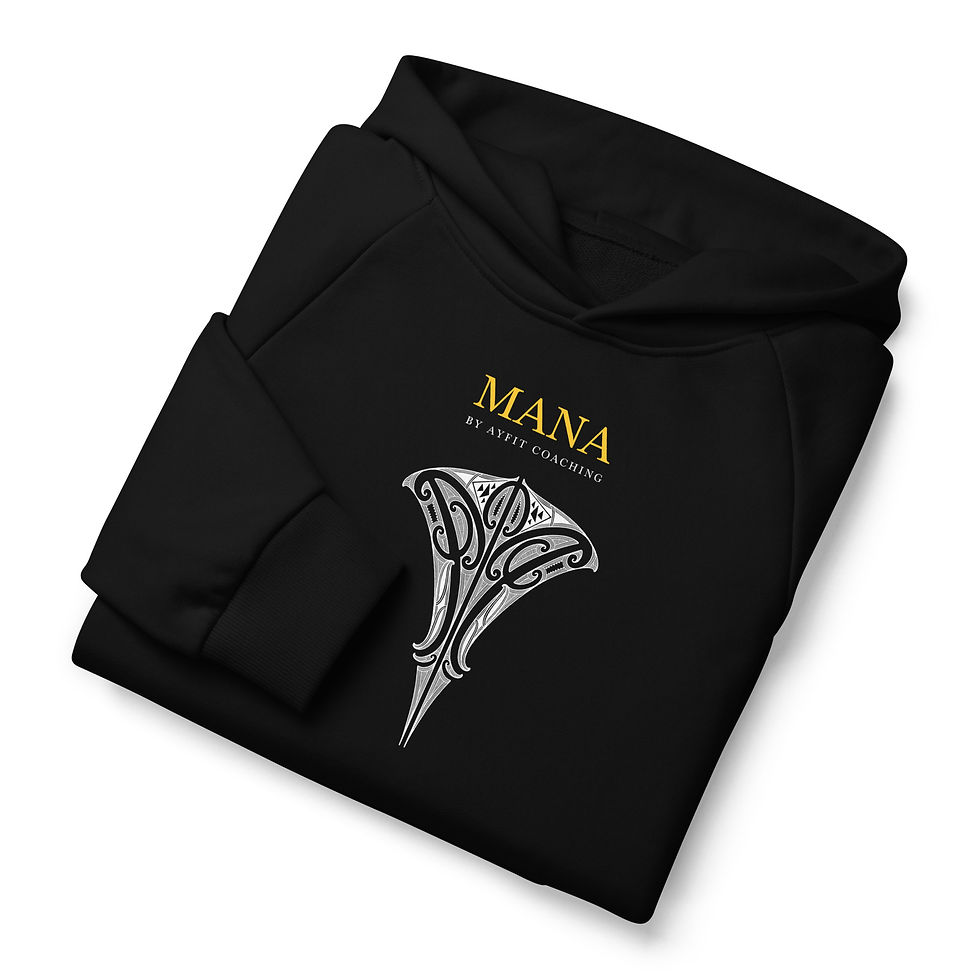 Thumbnail: "MANA" Unisex Super Heavy Hoodie - Black