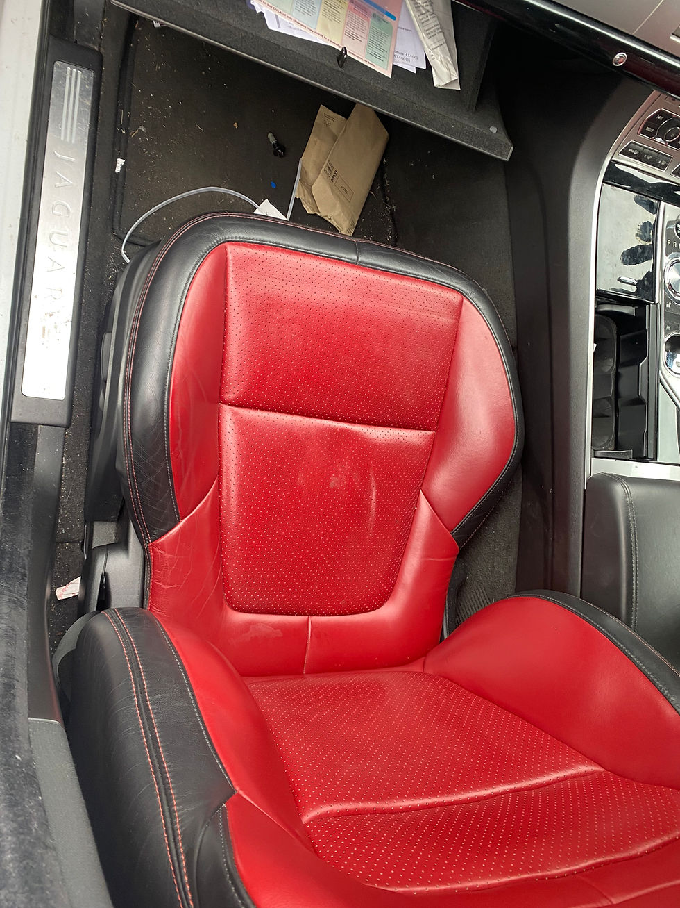 Thumbnail: JAGUAR XF (X250) (2012-2015) SET OF HEATED & COOLED SEATS (RED LEATHER) (SALOON)