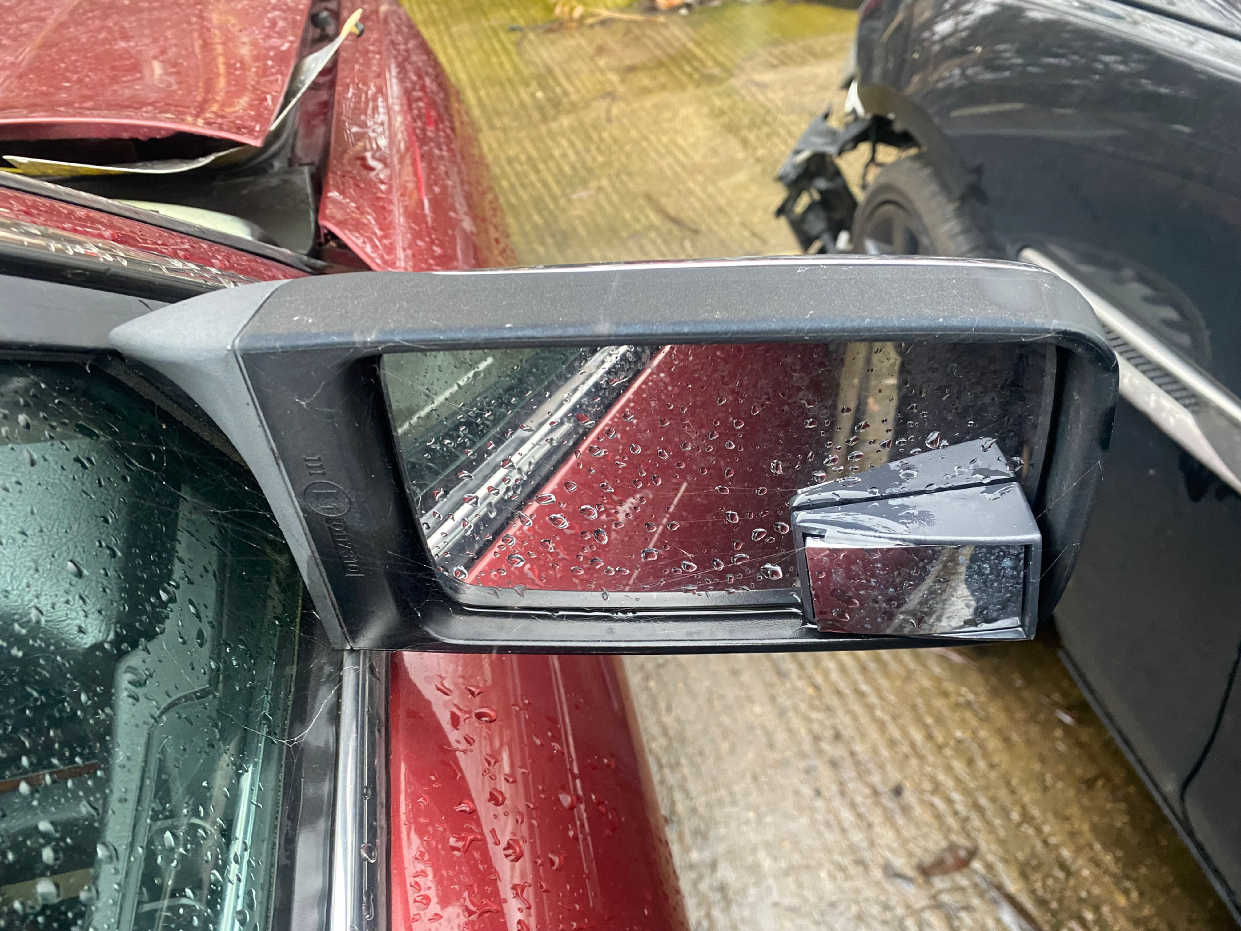 JAGUAR XJ40 RH DOOR MIRROR ASSEMBLY (CHROME)