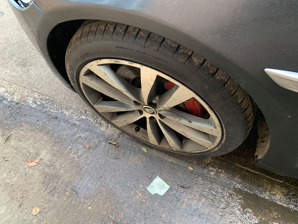 JAGUAR XJ (X351) SET OF "VENOM" 20INCH ALLOY WHEELS WITH TYRES