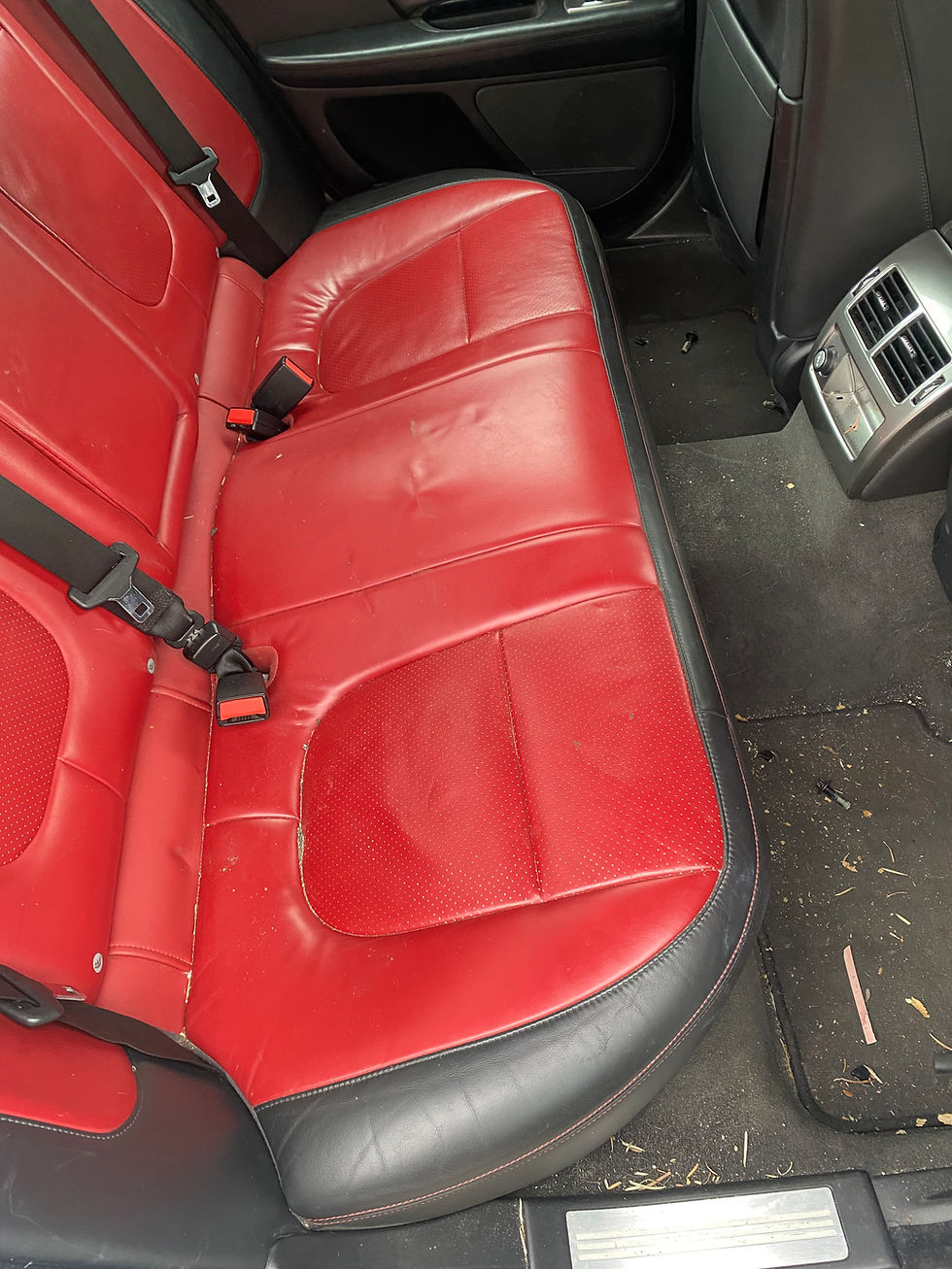 Miniatura: JAGUAR XF (X250) (2012-2015) SET OF HEATED & COOLED SEATS (RED LEATHER) (SALOON)
