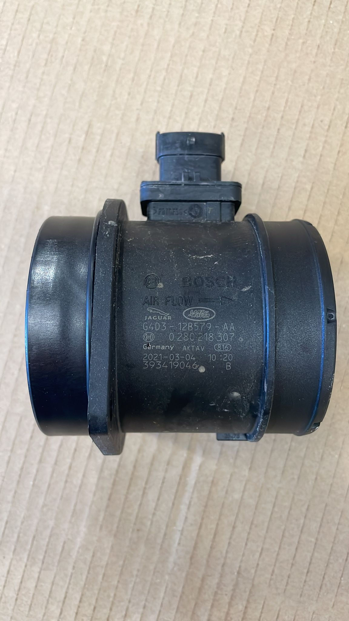 JAGUAR LANDROVER LH AIR FLOW METRE G4D312B579AA