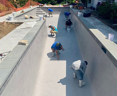 Wagner, French Gray, Plaster Finish Install_ Water going in soon after! Briarcliff Manor,