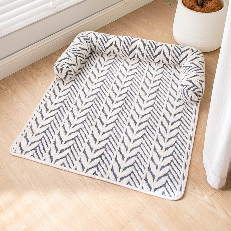 Solarie Home Plush Pet Bed Mat 60x80cm Thickened Soft Cushion Non Slip - Grey