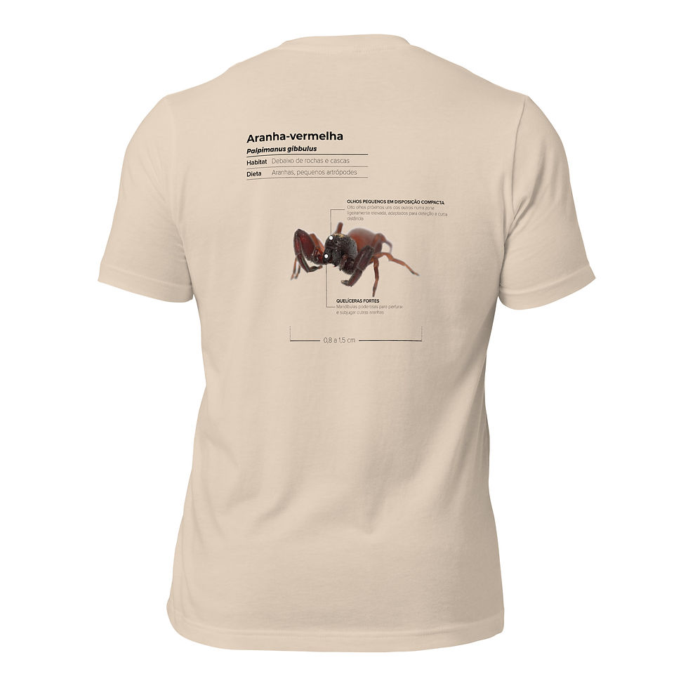 Thumbnail: T-shirt Unissexo Adulto Aranha-vermelha (português)