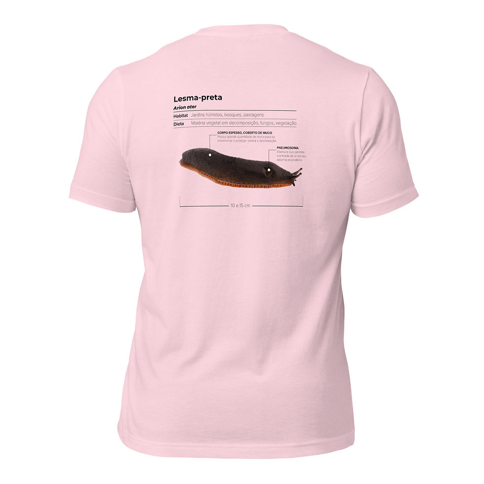 Miniatura: T-shirt Unissexo Adulto Lesma-preta (português)