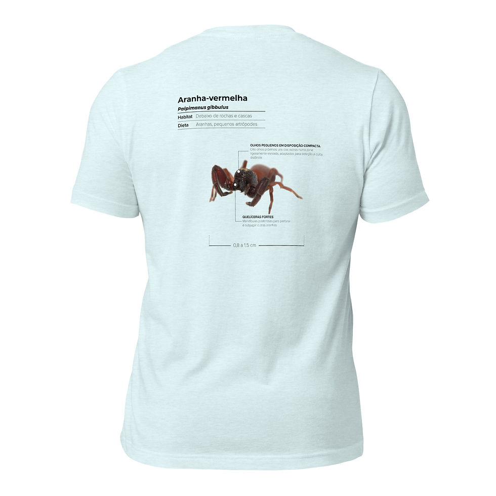 Thumbnail: T-shirt Unissexo Adulto Aranha-vermelha (português)