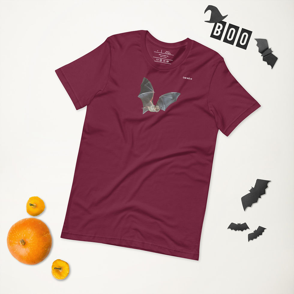Miniatura: T-Shirt Unissexo Adulto 'Morcego-rato-grande em voo II'