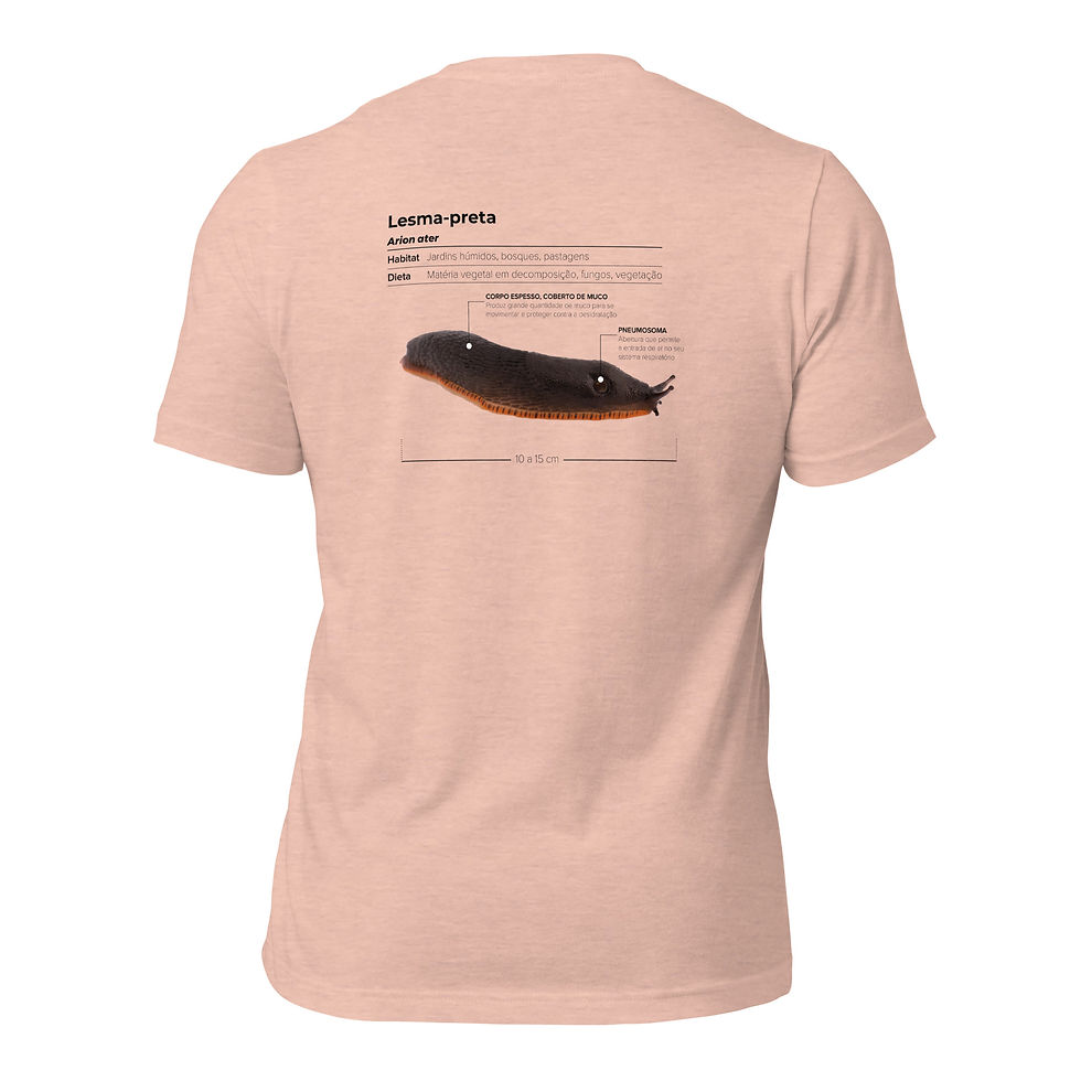 Miniatura: T-shirt Unissexo Adulto Lesma-preta (português)
