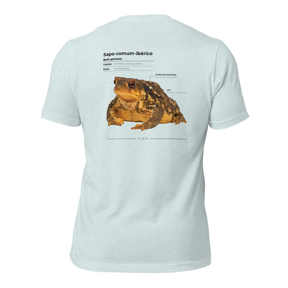 Miniatura: T-Shirt Unissexo Adulto Ficha do Sapo-comum (português)