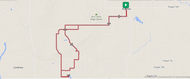 Oro Lake Overnighter bikepacking route saskatchwan