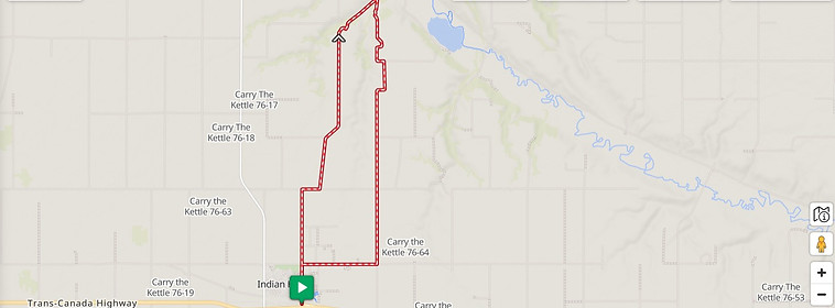 Indian Head Saskatchewan gravel route one hill