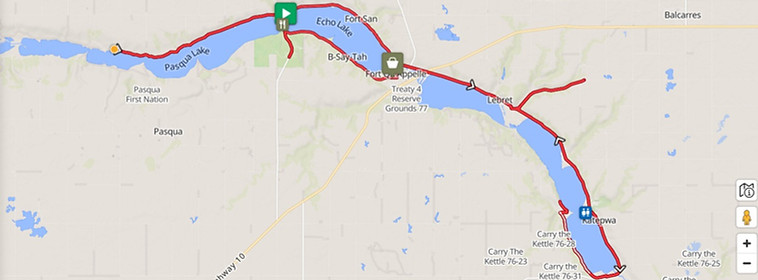 Calling Lakes Century Road cyclig Saskatchewan