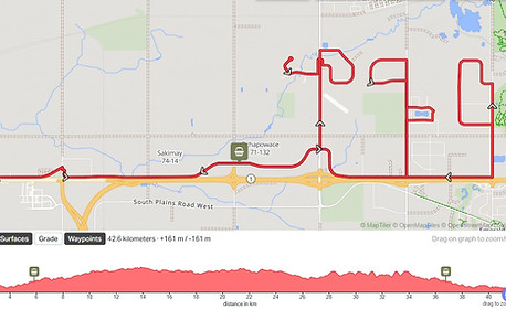 paved cycling route through the acerags north of white city saskatchewan
