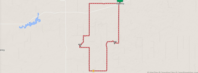 Ogema Saskatchewan Gravel loop for Solo Italia Pizza