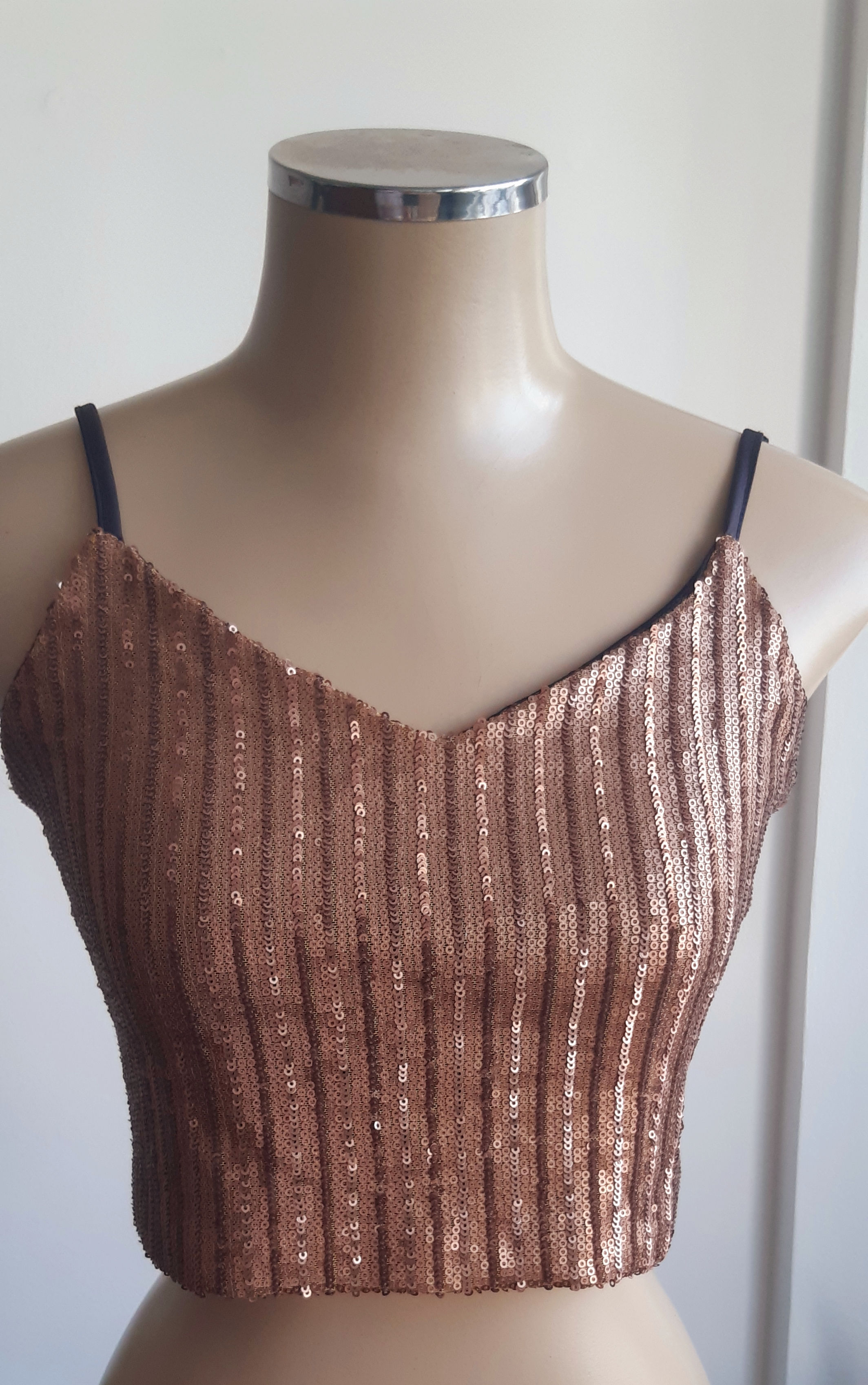 TOP PAETÊS OURO ENVELHECIDO - P