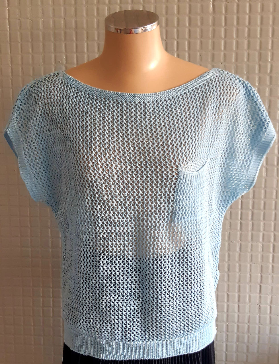 Miniatura: BLUSA CROCHET FIOS DOURADOS - M