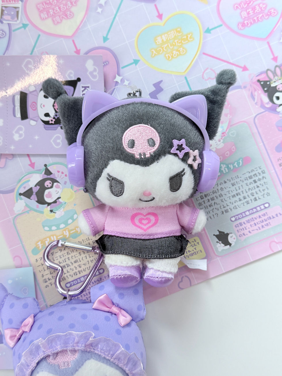 Thumbnail: [現貨] SANRIO ♡ 絕版2024年 耳機造型KUROMI公仔掛件