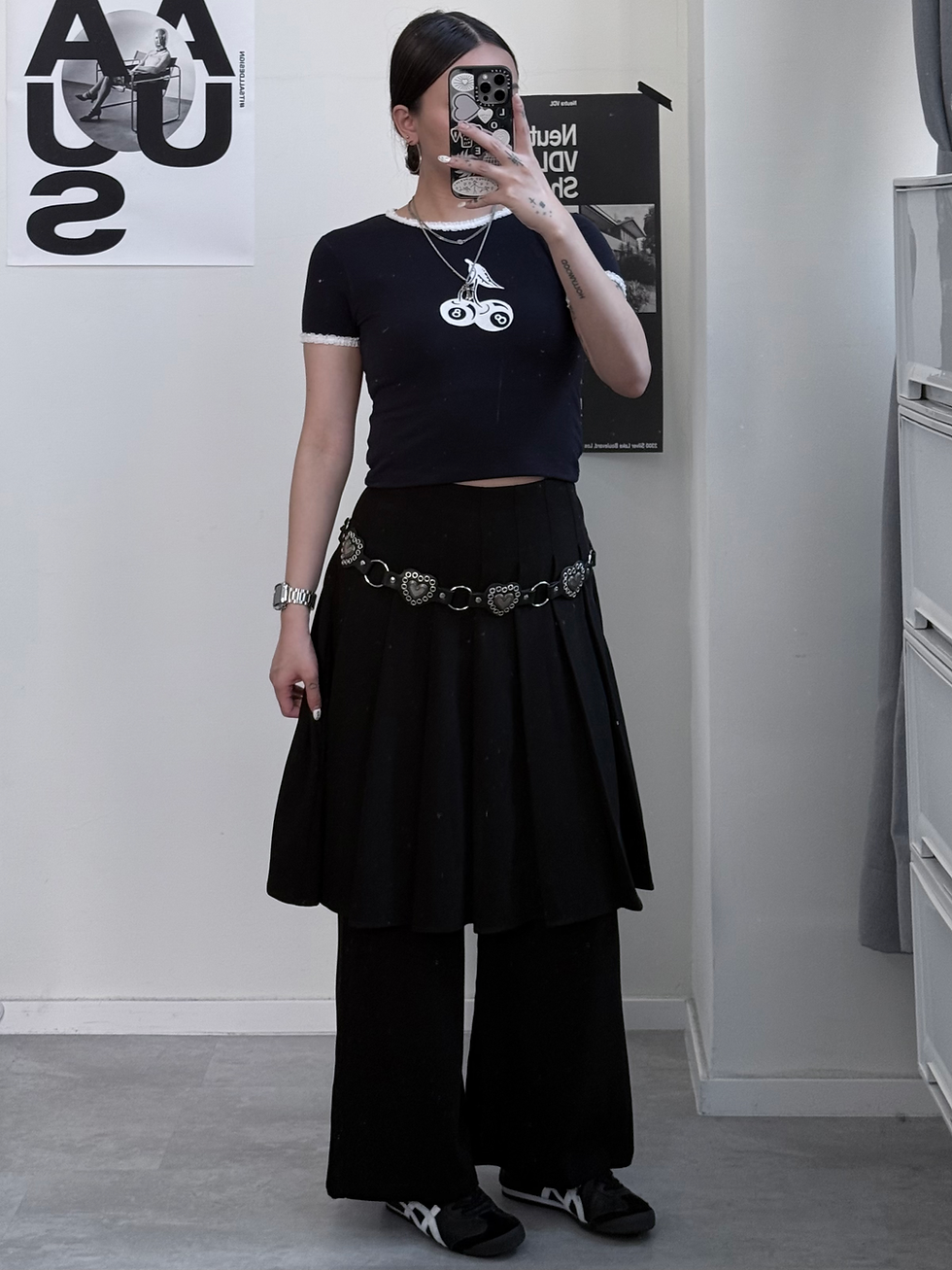 Thumbnail: Riley Pleated Skirt Pants