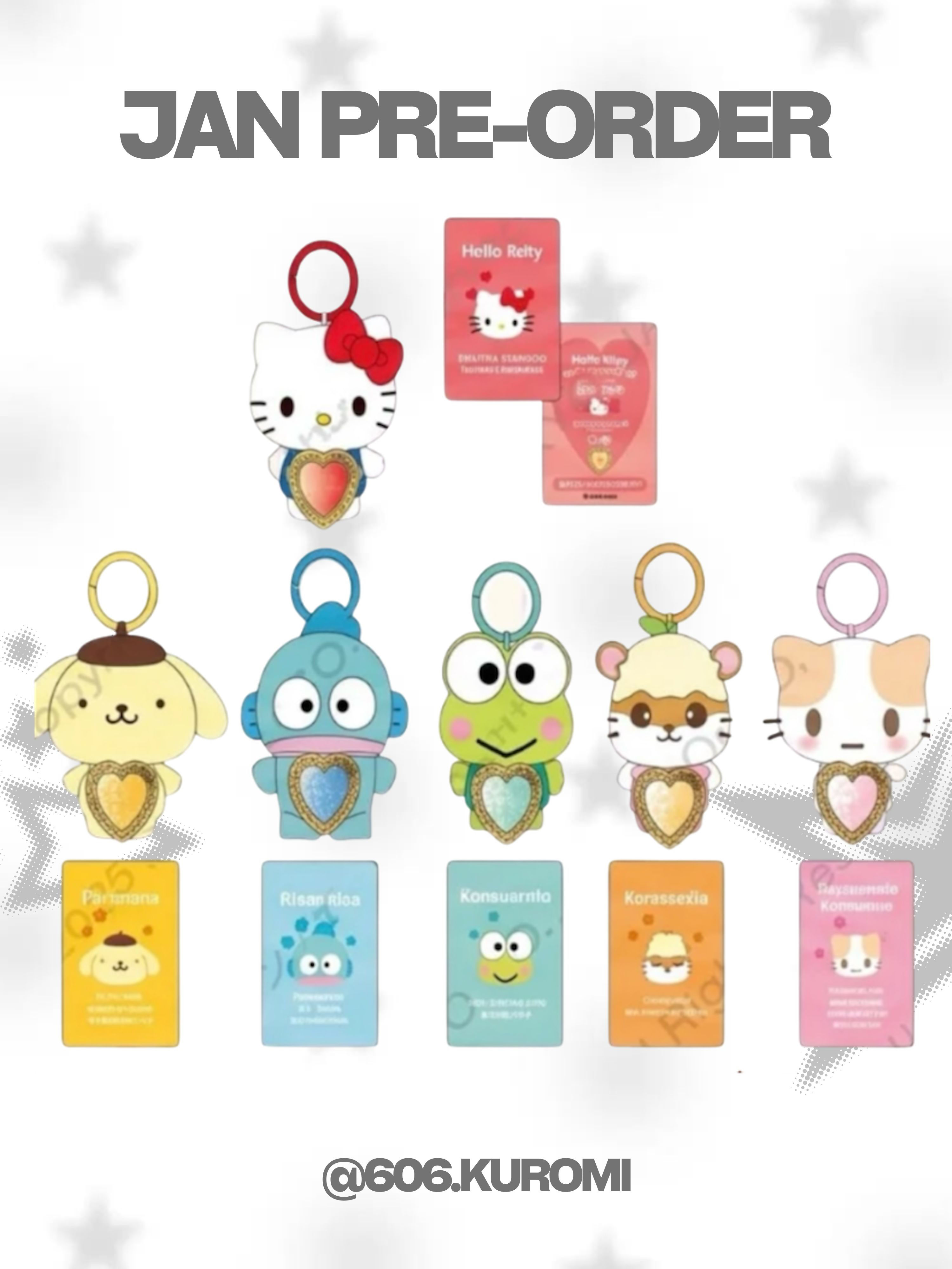 [1月預訂] SANRIO ♡ 寶石系列A盒 公仔掛件盲盒 確認款