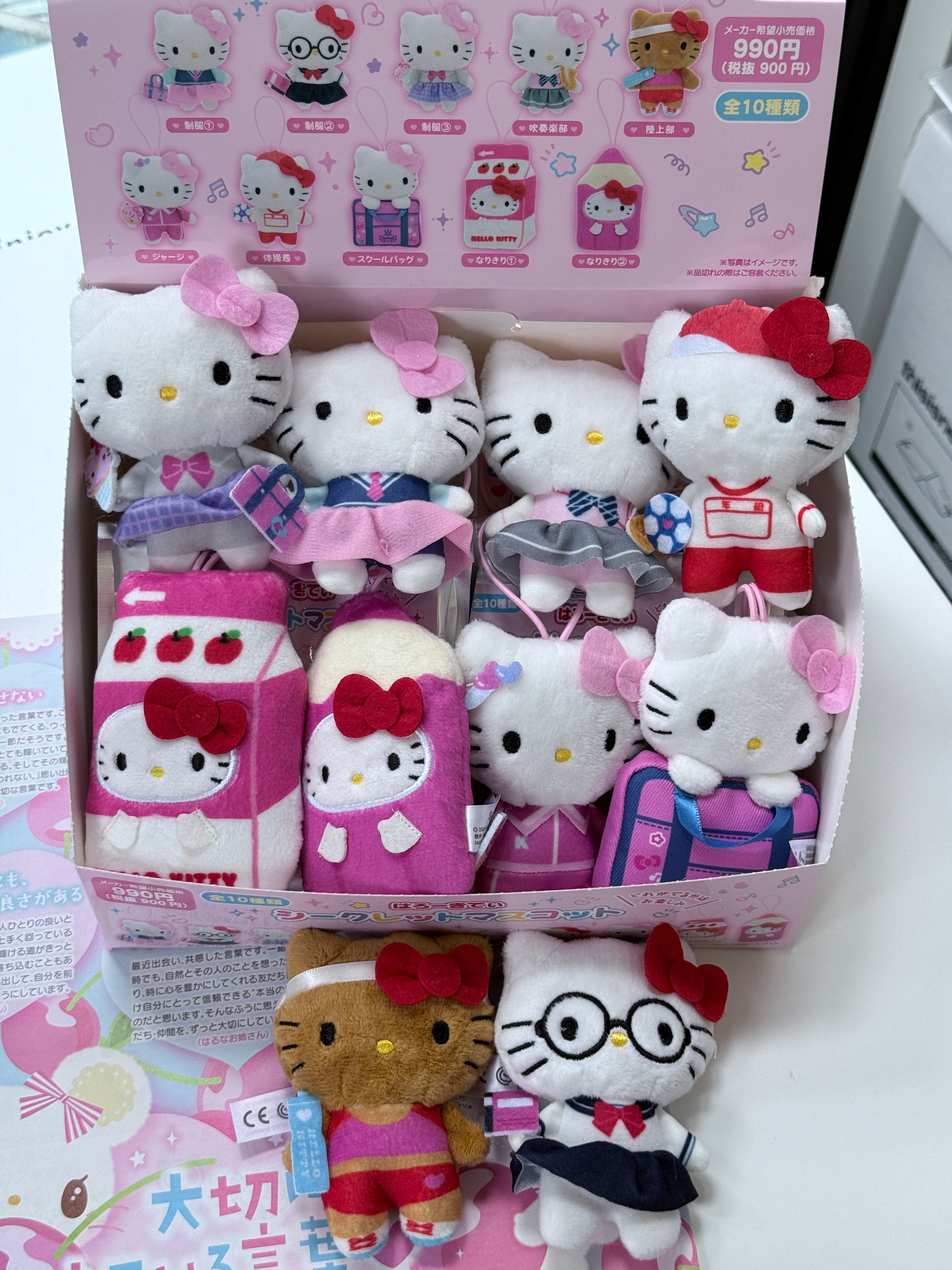 [現貨] SANRIO ♡ HELLOKITTY校園系列 公仔掛件 盲抽確認款