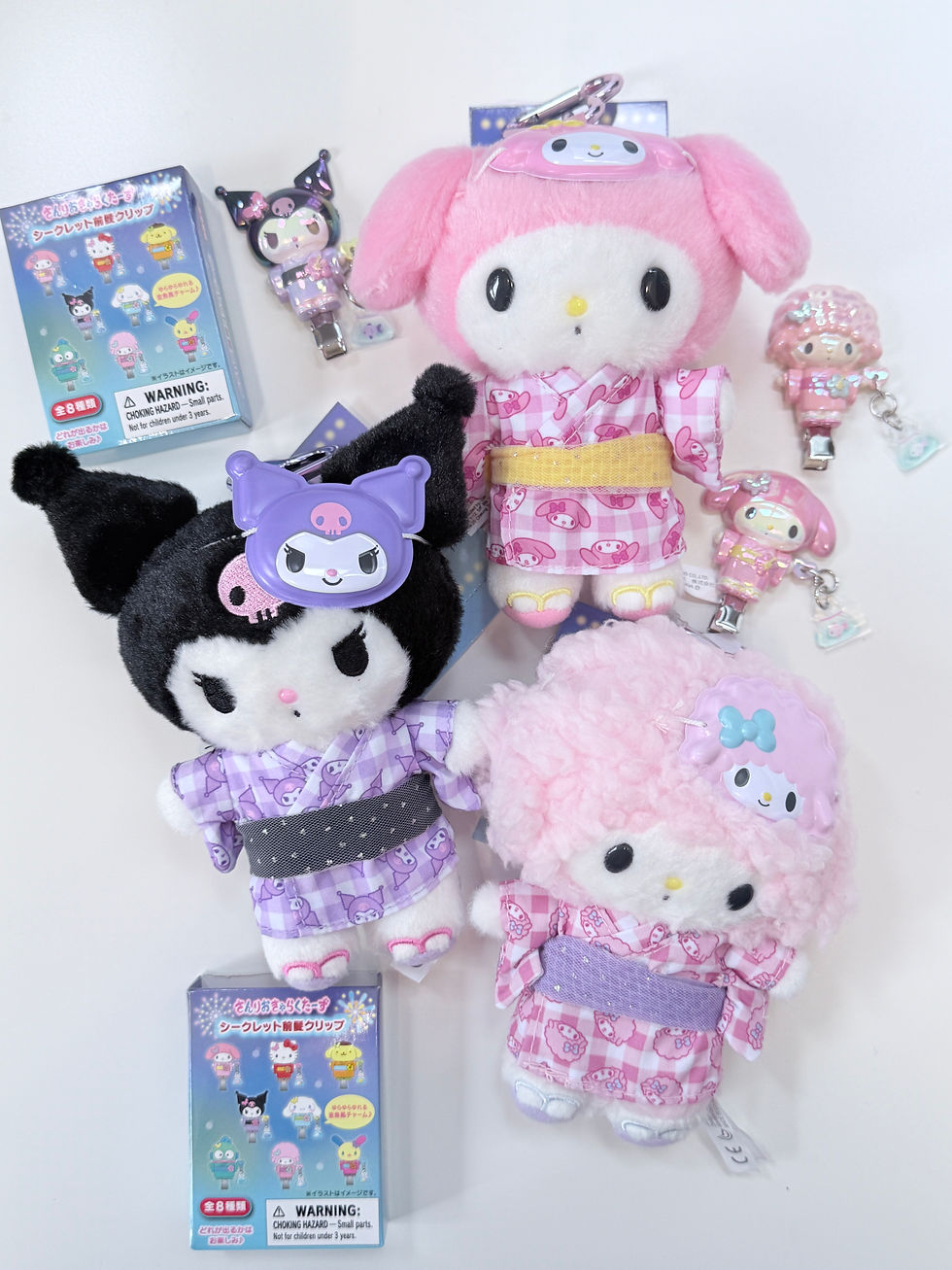 Thumbnail: [現貨] SANRIO ♡ 浴衣系列 髮夾盲盒 確認款