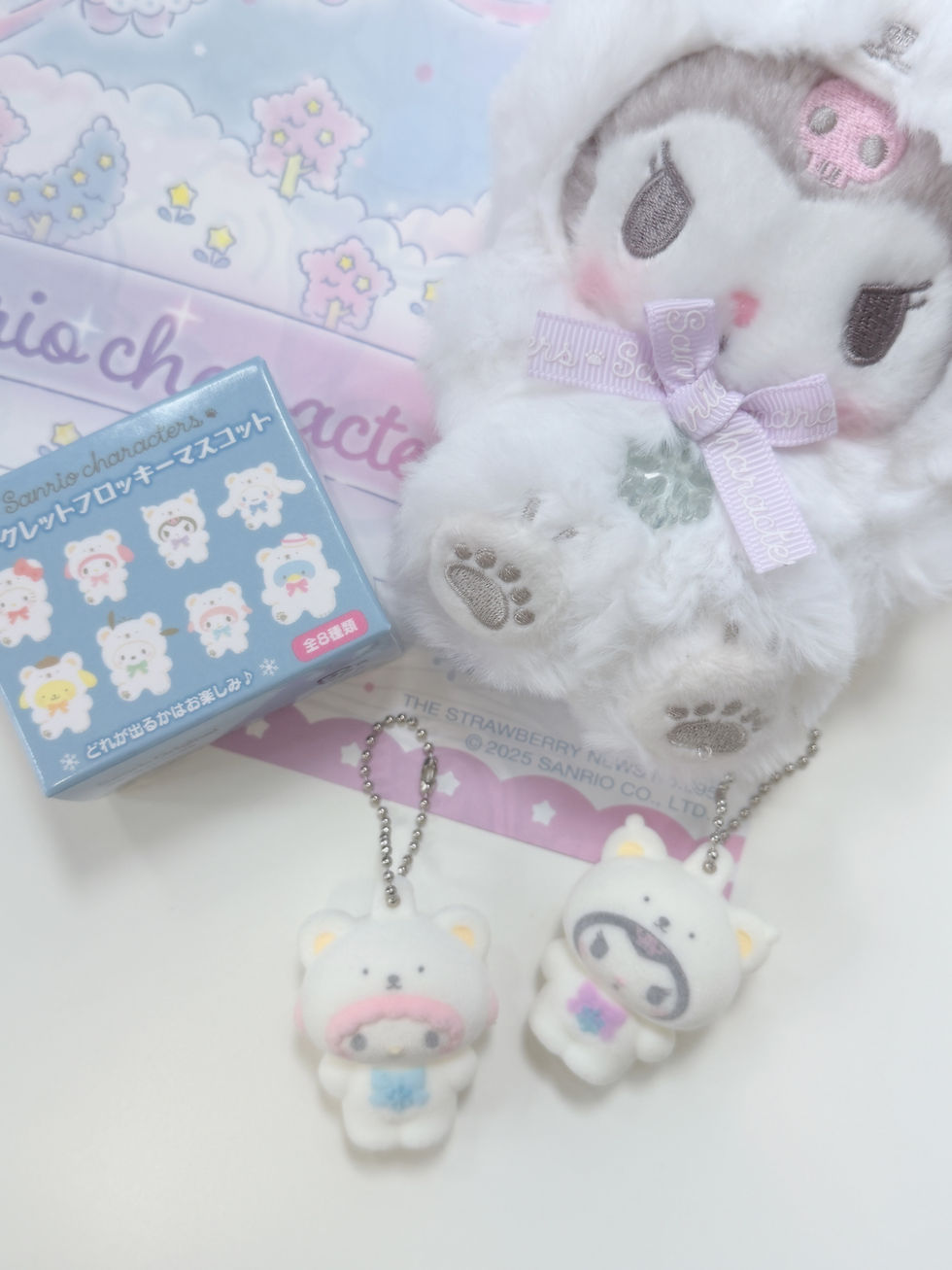 Thumbnail: [現貨] SANRIO ♡ 絕版白熊系列 KUROMI公仔掛件