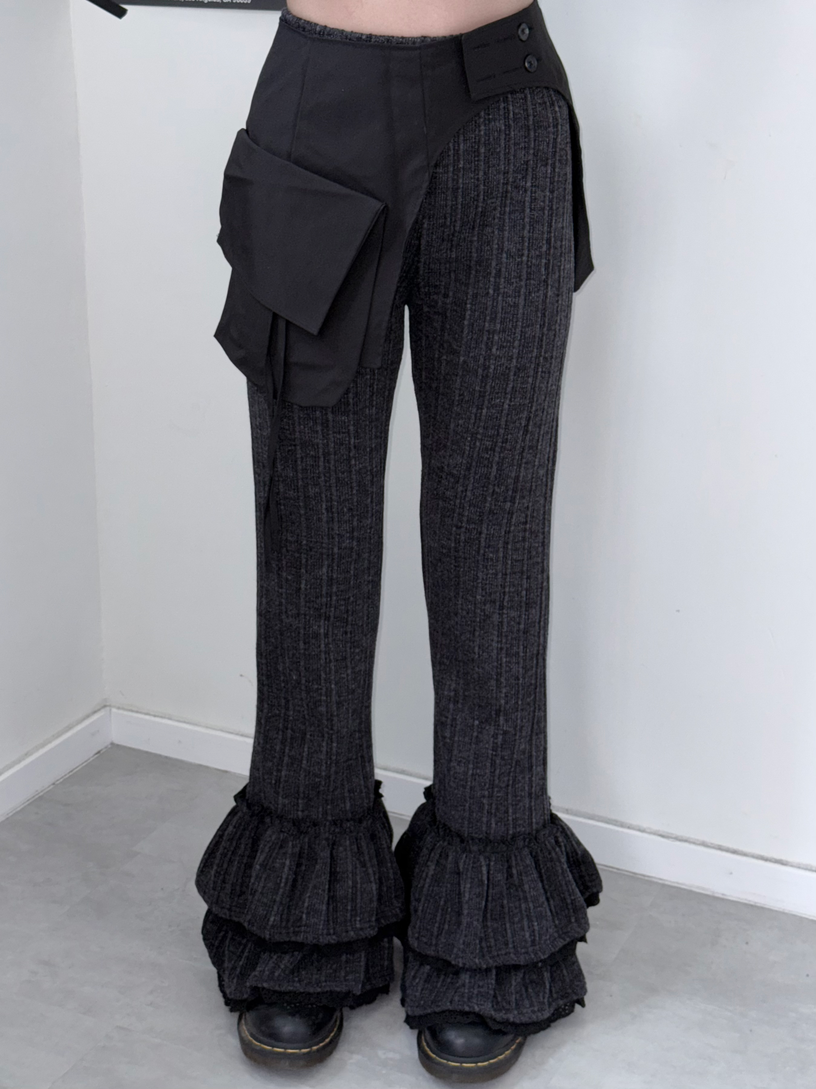 Winter Ruffle Layering Pants