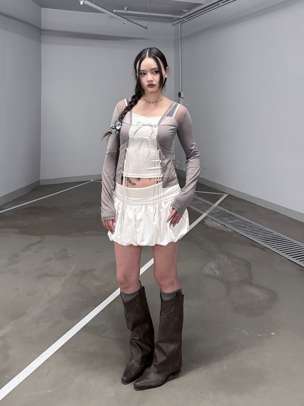 Thumbnail: Jen See Through Ribbon Longsleeve