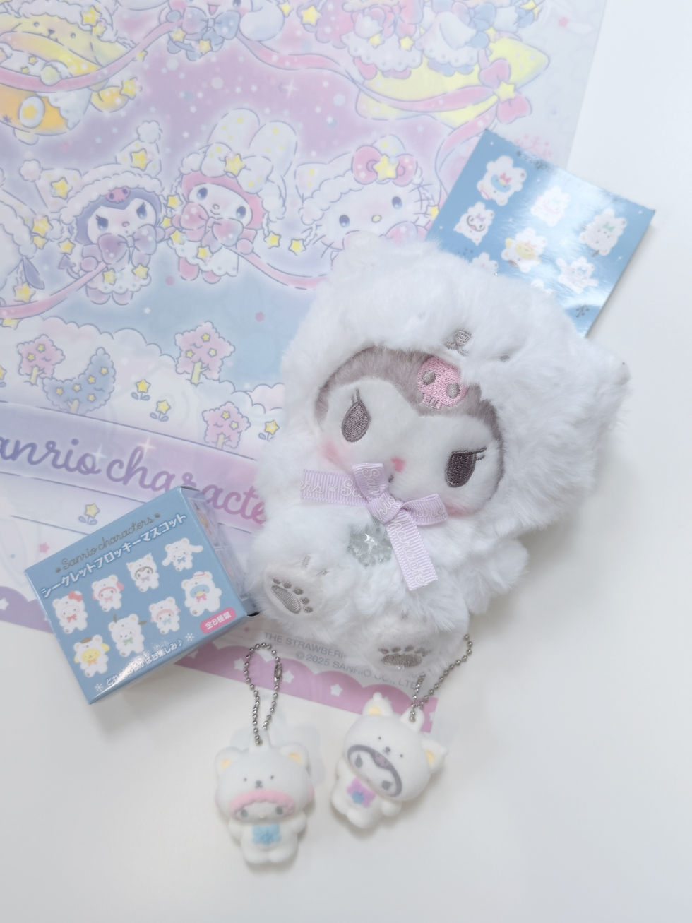 Thumbnail: [現貨] SANRIO ♡ 絕版白熊系列 KUROMI公仔掛件
