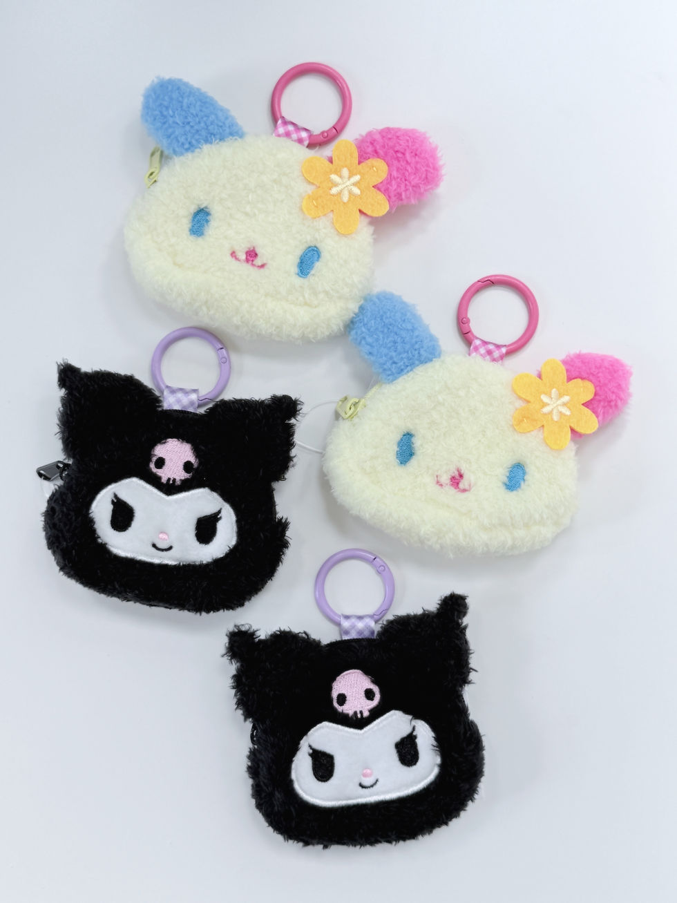 Thumbnail: [現貨/預訂] SANRIO ♡ 頭型毛絨拉鏈袋