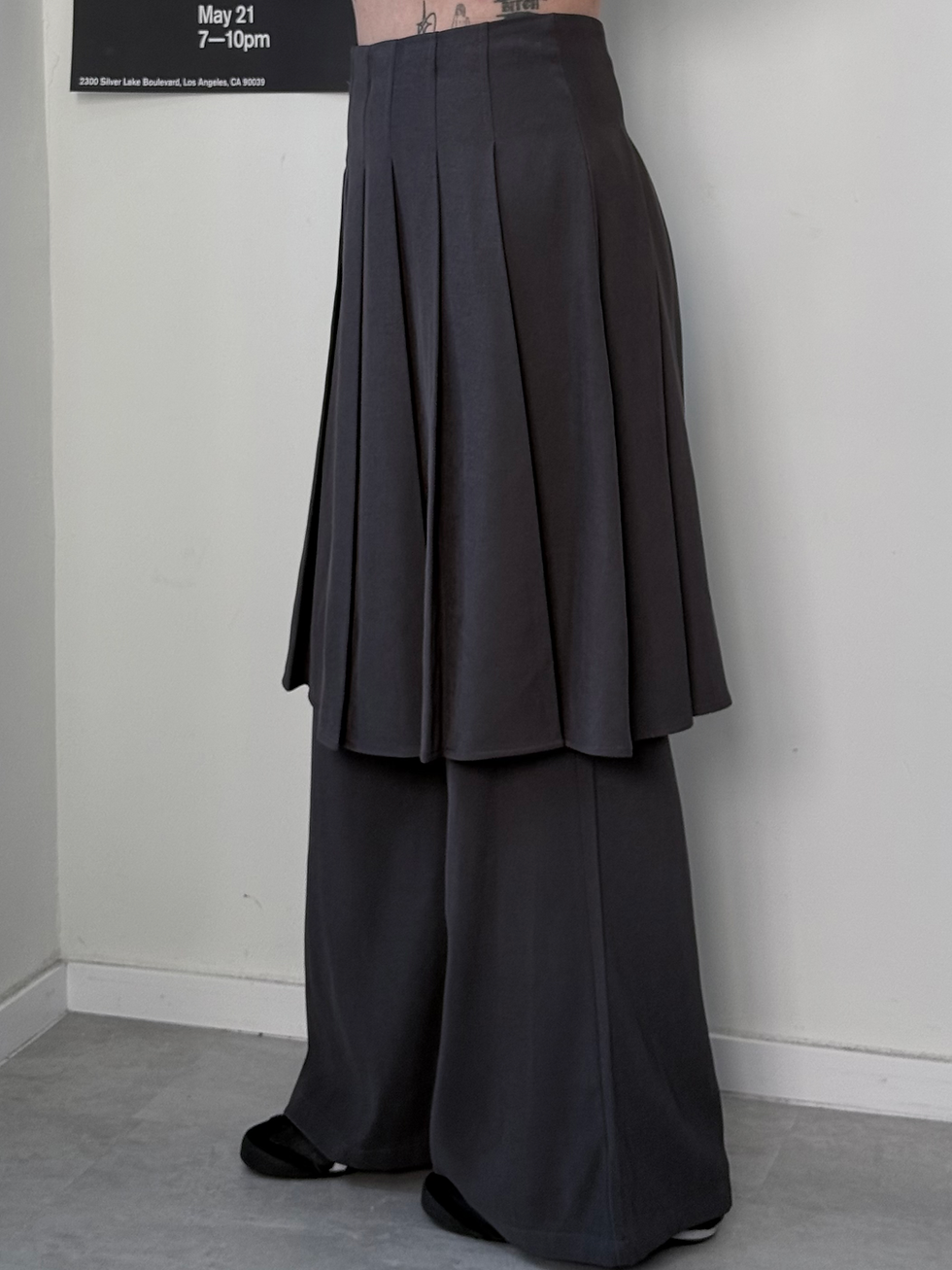 Thumbnail: Riley Pleated Skirt Pants